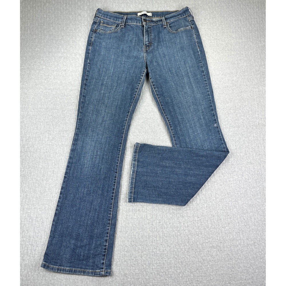 Vintage Y2K 90s Levi 515 Bootcut Jeans Women 12/34x32.5 Blue medium wash
